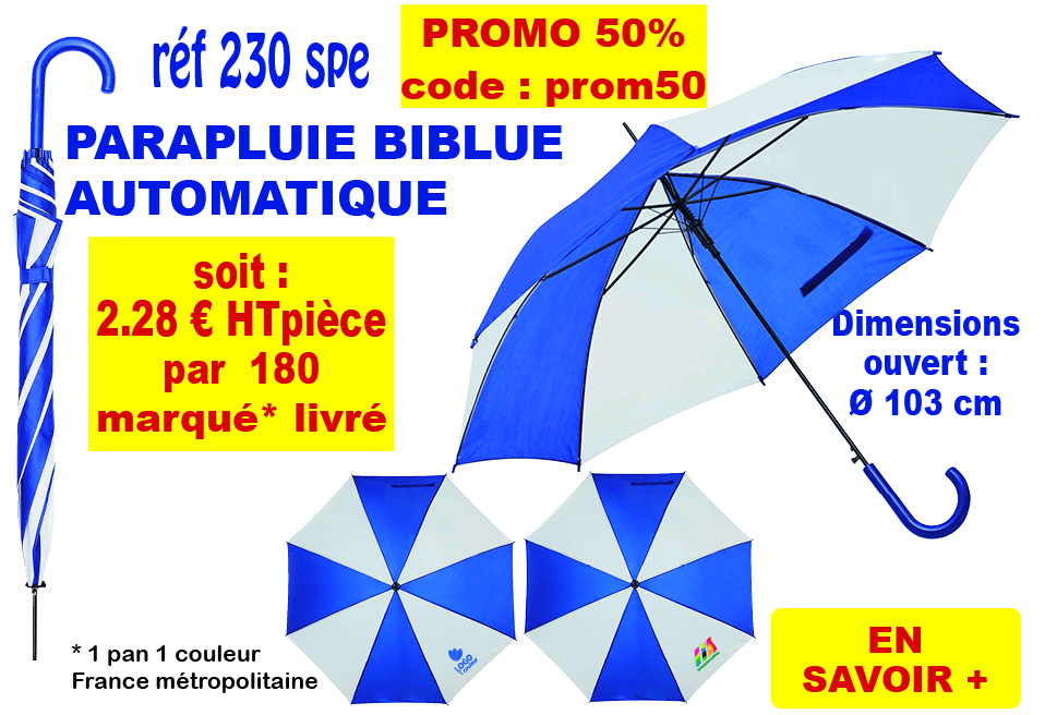 PROMO 50% PARAPLUIE